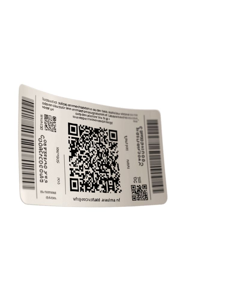 Branded event ticket with QR code